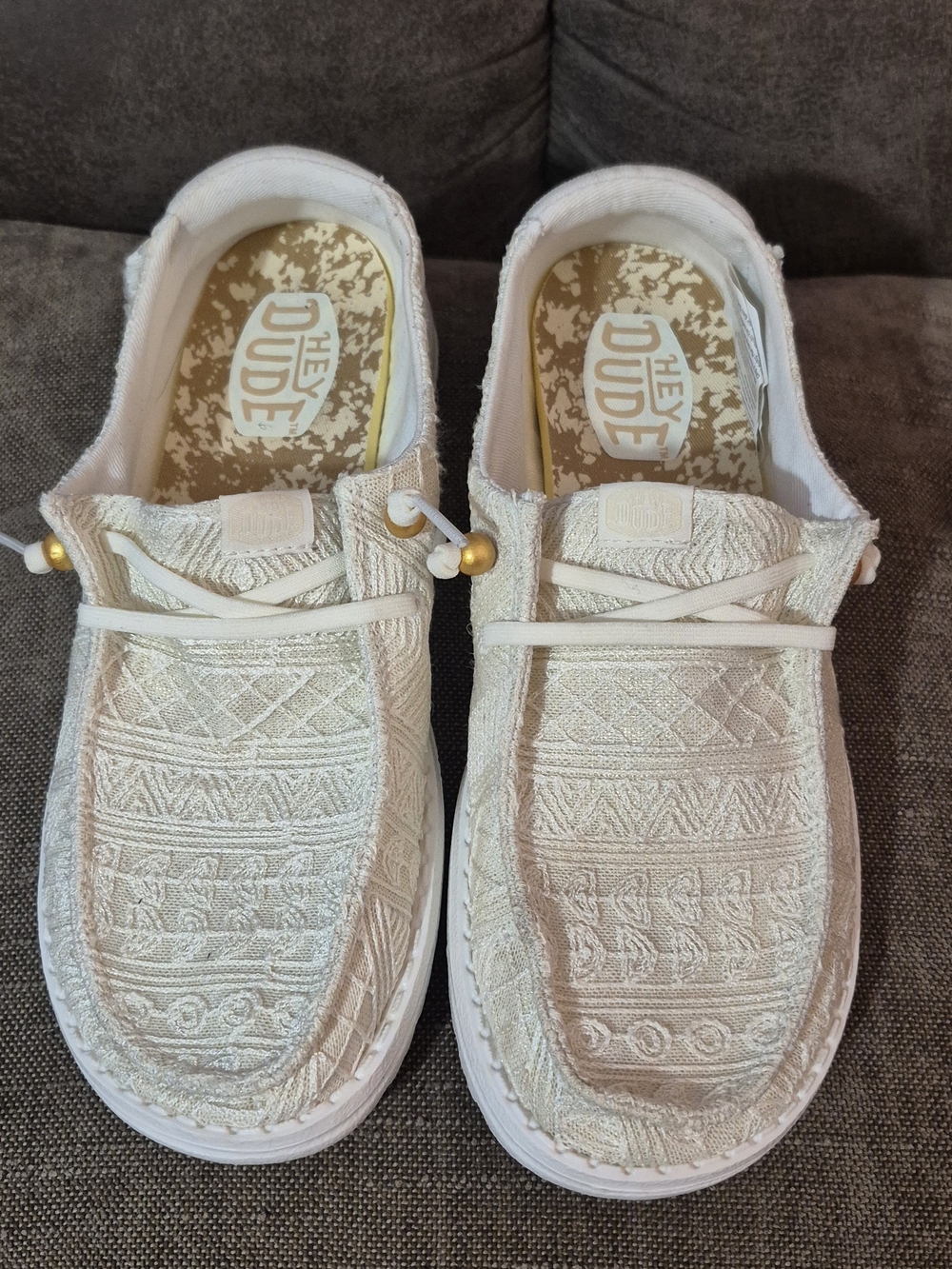 Hey Dude Women's Wendy Crochet Lace Slip-On Shoes
